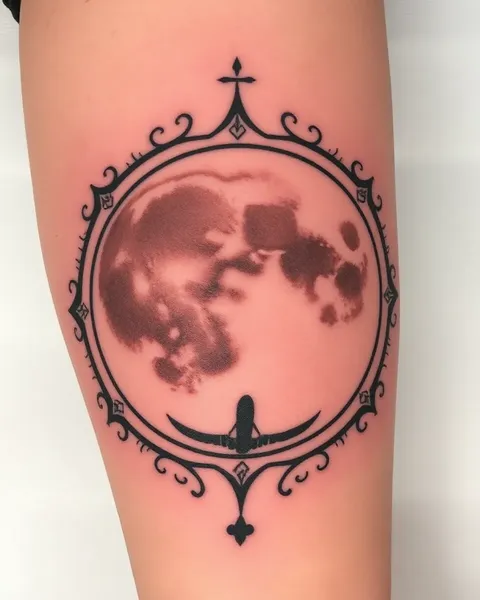 Diseños únicos de tatuaje del ciclo lunar para inspiración