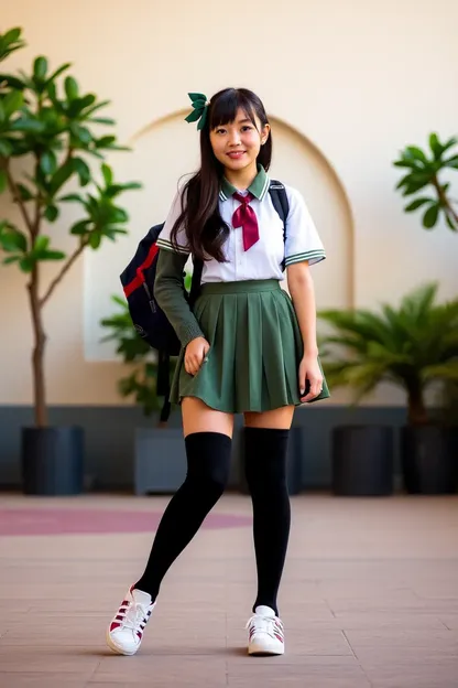 Disfraz de Escuela para la Tendencia de Moda Kawaii