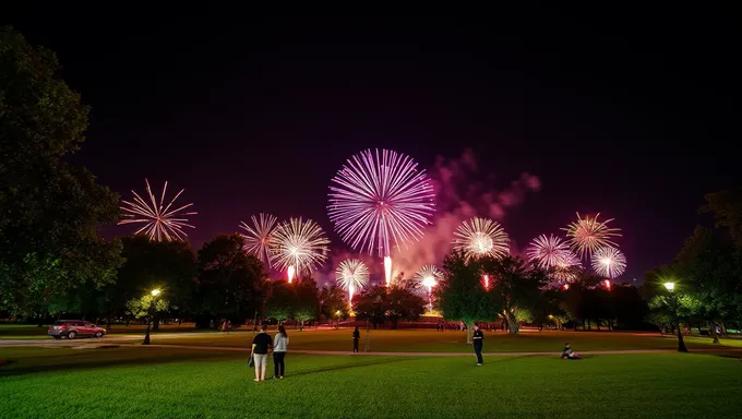 Disparo de fuegos artificiales en el parque Eisenhower programado para 2025