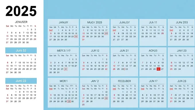 Disponible plantilla de calendario anual 2025 en formato Excel