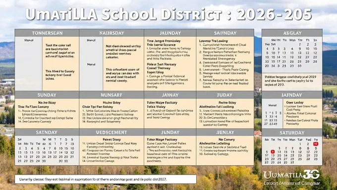 Distrito escolar de Umatilla 2025-2025 calendario escolar anunciado