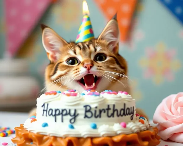 Diversión de Cumpleaños con Imágenes Divertidas y Adorables de Gatos