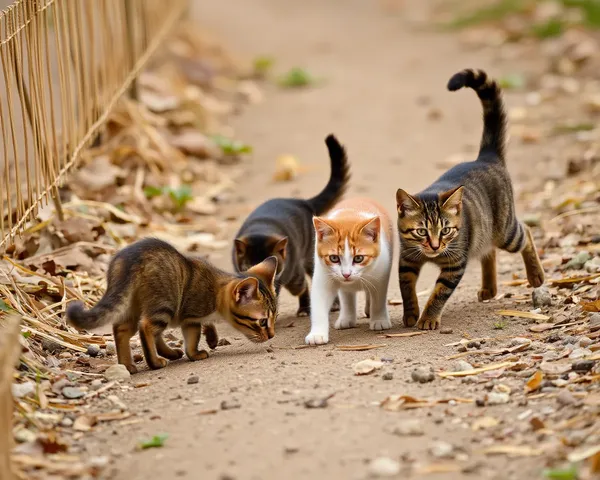 Domesticar el Rebaño de Gatos Descontrolado de Fotografía de Gatos