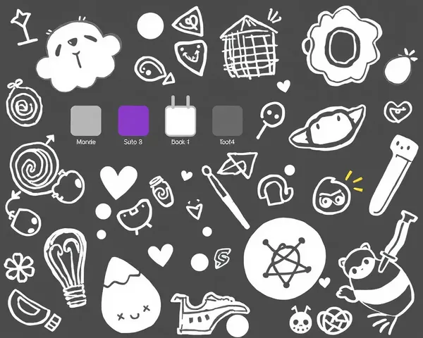 Doodles PNG para imágenes de escritorio personalizadas