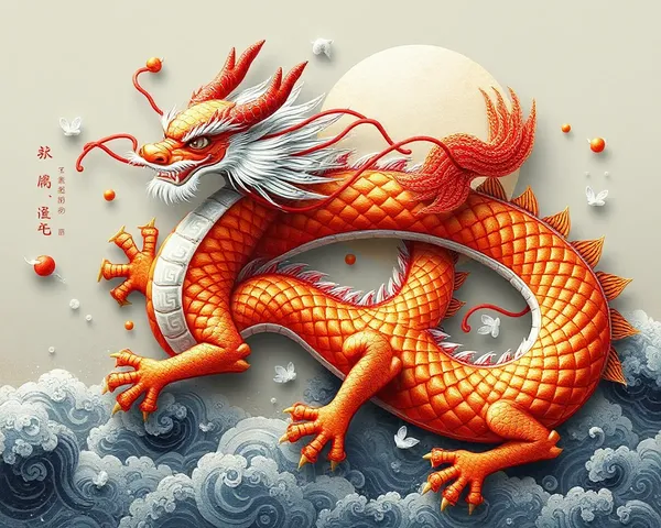 Dragón Chino Arte Png Diseño Ilustración