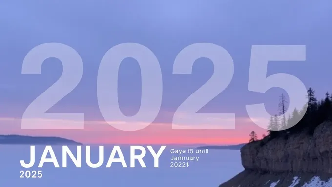 Días restantes hasta el 25 de enero de 2025