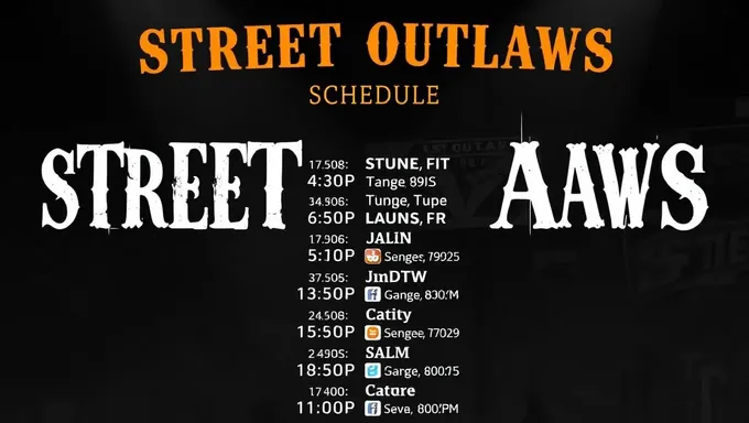 Echa un vistazo al calendario de televisión de Street Outlaws 2025