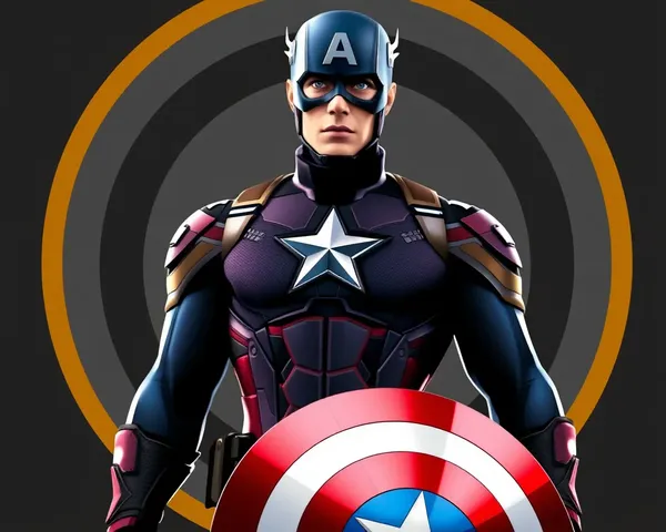 Edición de foto de Captain America PNG con software