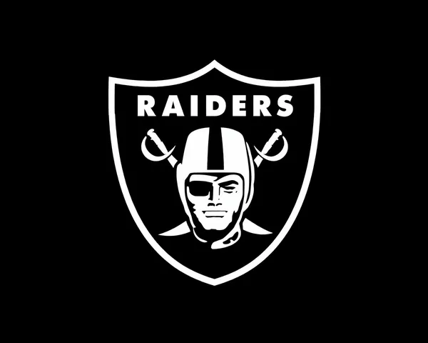 Ejemplo de diseño de ilustración de logo de Raiders en formato PNG