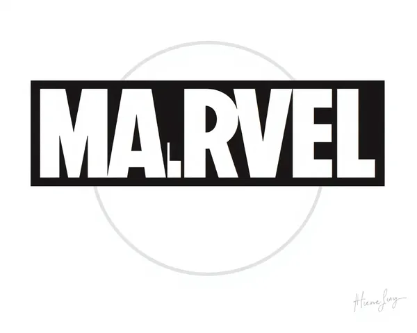 Ejemplo de formato de archivo PNG de logo de Marvel