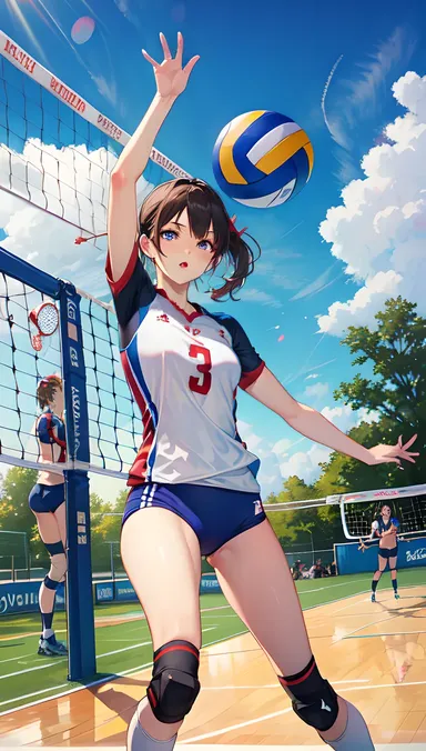 El Atractivo de Voleibol Hentai