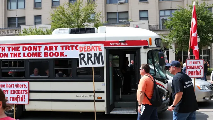 El Autobús de Antifa para el Debate RNC 2025 Llegó a su Capacidad Máxima