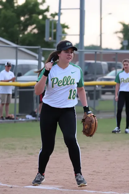 El Equipo de Softbol de Chicas de Pella Demuestra Dominio Atlético