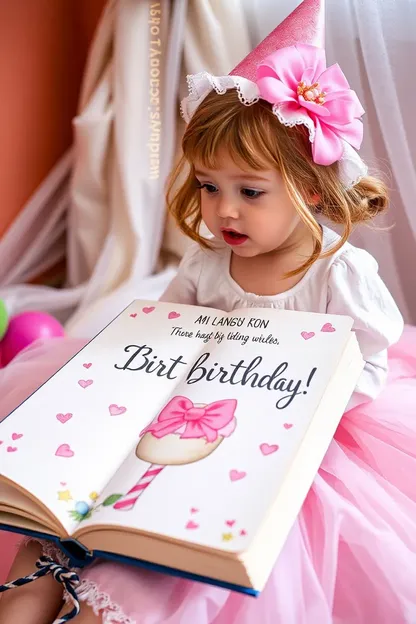 El Libro de Imagen de la Niña de Cumpleaños