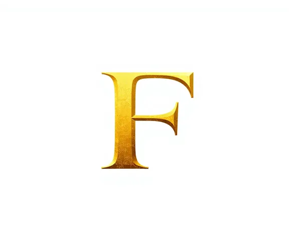 El Logotipo de Letra F de Oro PNG Archivo de Formato Revelado Ahora