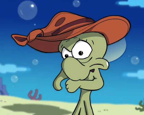 El PNG de Squidward se repite varias veces más