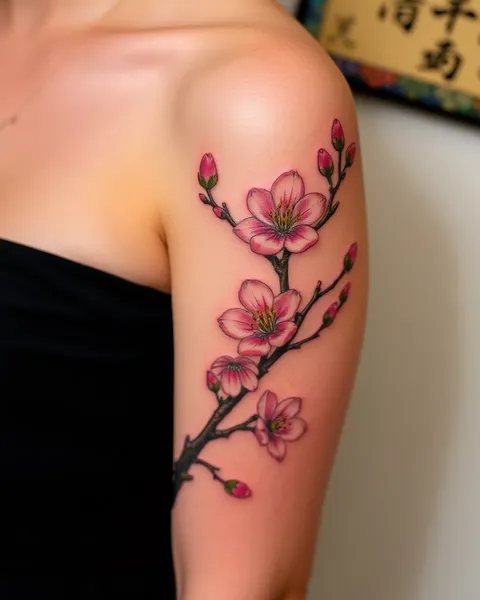 El Significado y Simbolismo detrás de los Tatuajes de Flor de Ceriseto