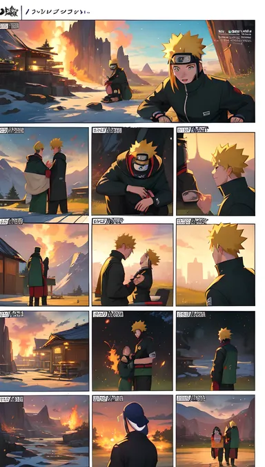 El arte de cómic hentai de Naruto representa escenas para adultos