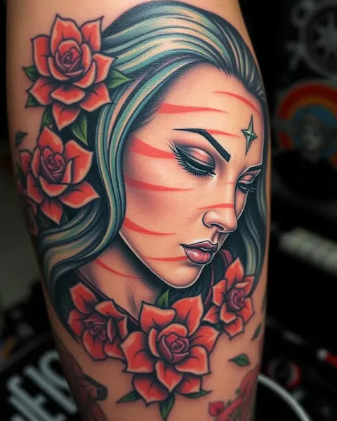 El arte del realismo de color en tatuajes