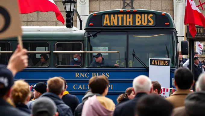 El autobús de Antifa al Debate RNC 2025 se retrasa nuevamente