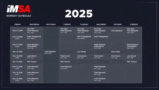 El calendario de Imsa 2025 se ha lanzado con importantes cambios