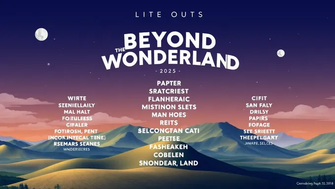 El cartel de Beyond Wonderland 2025 presenta a los DJs y artistas más destacados