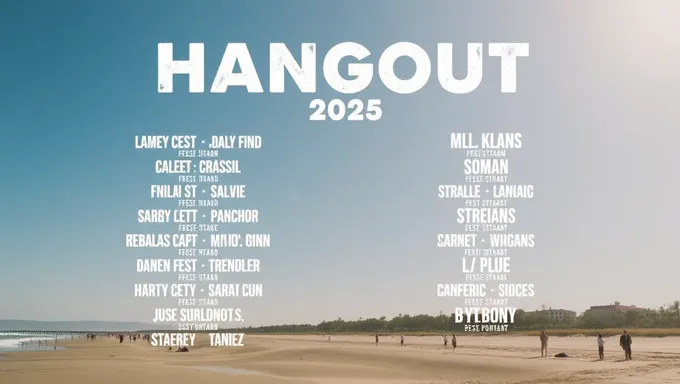 El cartel de Hangout Fest 2025 está disponible ahora