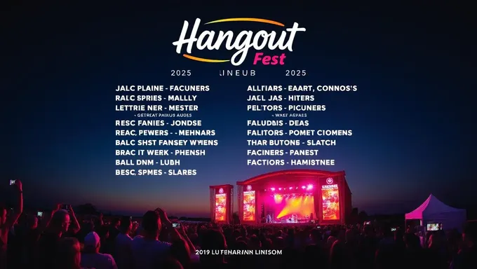 El cartel de Hangout Fest 2025 se ha revelado hasta ahora