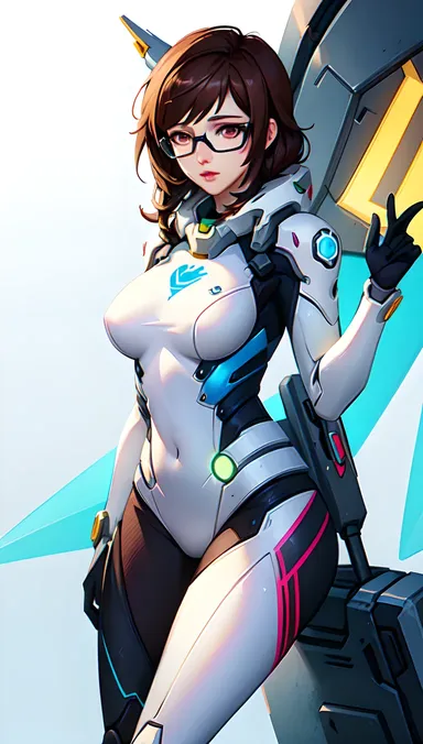 El diseño inusual de la heroína Overwatch Mei R34