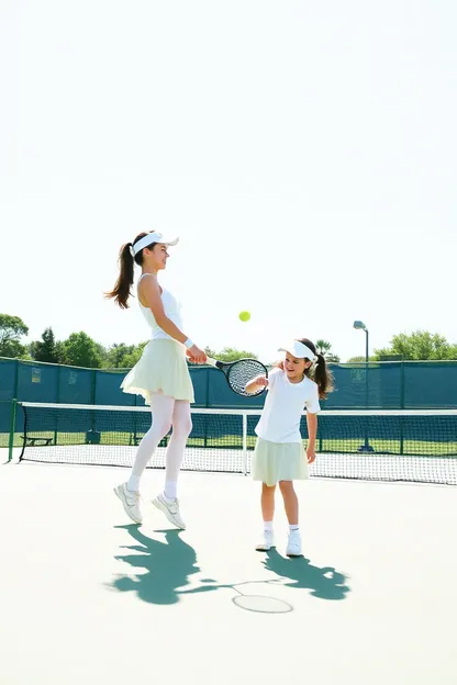 El equipo de tenis de niñas C