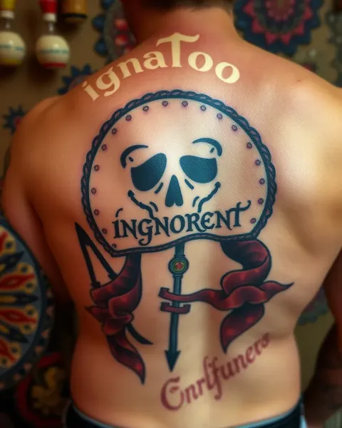 El estilo de tatuaje ignorante simboliza la decoración corporal sin inteligencia