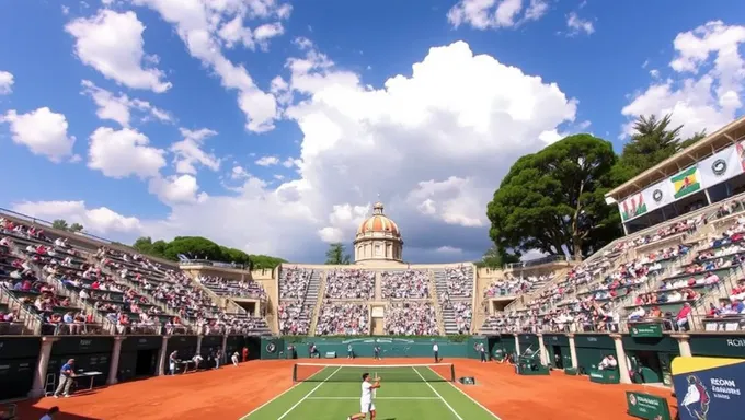 El evento de tenis Rome Open 2025 presentará partidos emocionantes