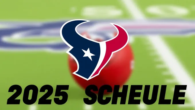 El horario del Houston Texans 2025 se ha publicado