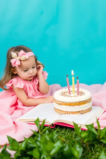 El libro de la niña de cumpleaños de alegría y felicidad