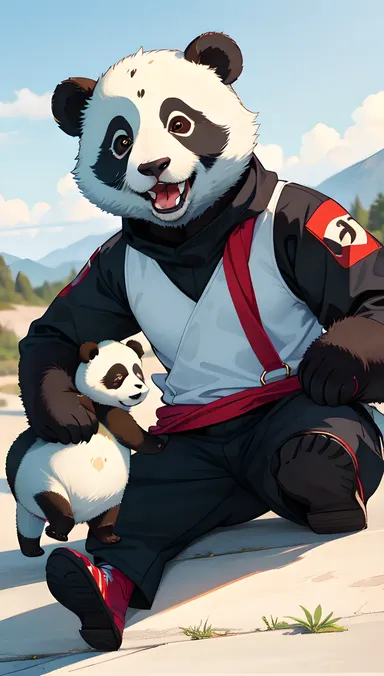 El líder del equipo panda hentai, liderazgo fuerte