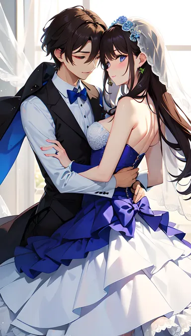 El matrimonio azul de deseo hentai y realidad