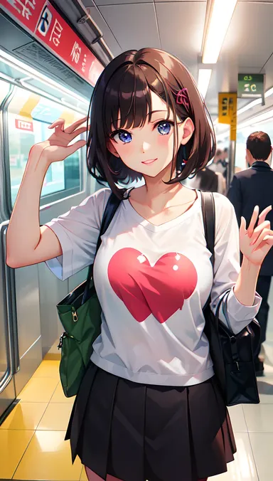 El misterioso mundo del hentai de la línea de tren de Haruka Sawamura