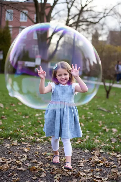 El mundo mágico de la encantadora niña burbuja