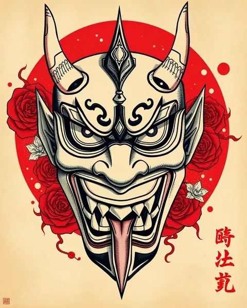 El poder del máscara de Hannya en el arte japonés