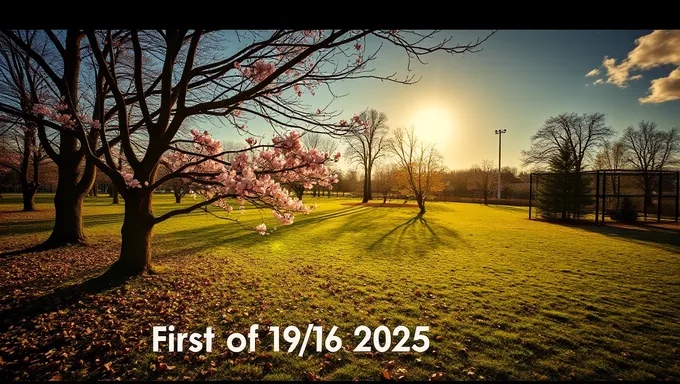 El primer día de primavera de 2025 EE