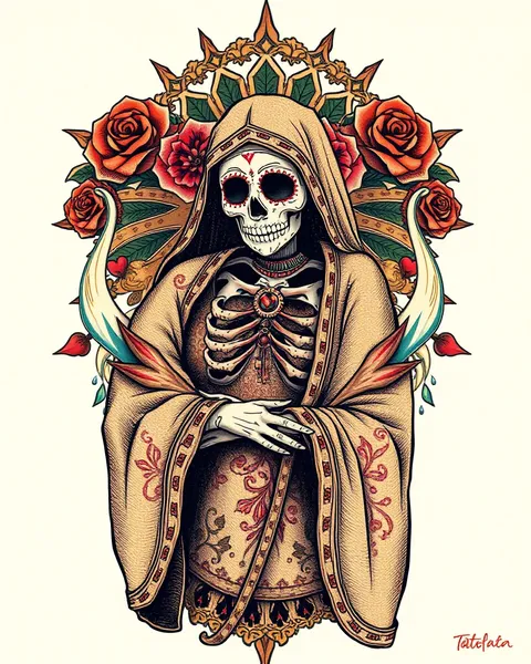 El significado de los tatuajes de Santa Muerte