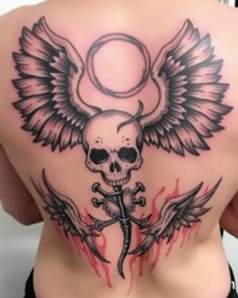 El significado de tatuajes de muerte y ángel