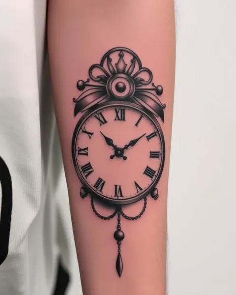 El significado detrás de un reloj roto tatuado