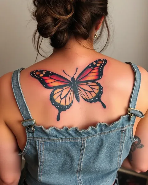 El significado detrás de un tatuaje de mariposa