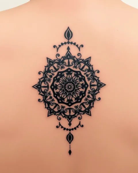 El significado y la significación del tatuaje de mandala en el arte