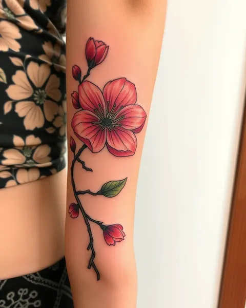 El significado y simbolismo del tatuaje de flor de cerezo explicado