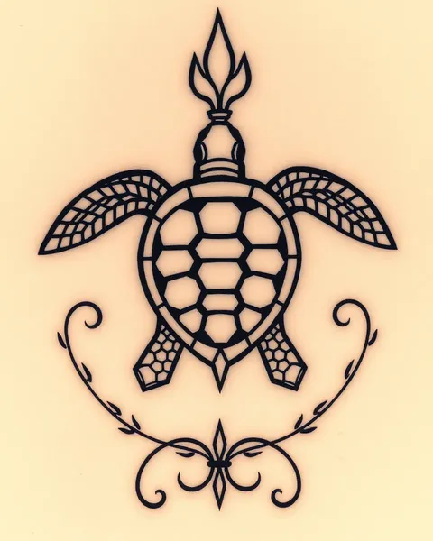 El simbolismo detrás del diseño de tatuaje de tortuga