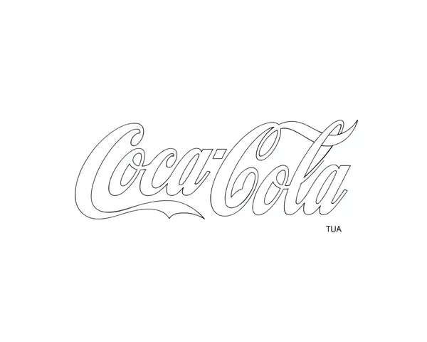 El tamaño del archivo de imagen PNG de la marca Coca Cola Blanc