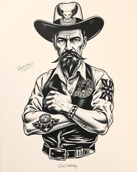 El tatuaje de Doc Holliday: símbolo de su vida salvaje en el Oeste