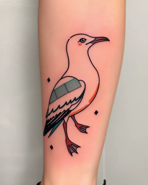 El tatuaje de gaviota de Jonahtan: Una representación de libertad